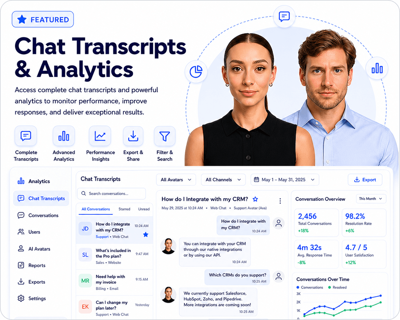 Chat Transcripts & Analytics
