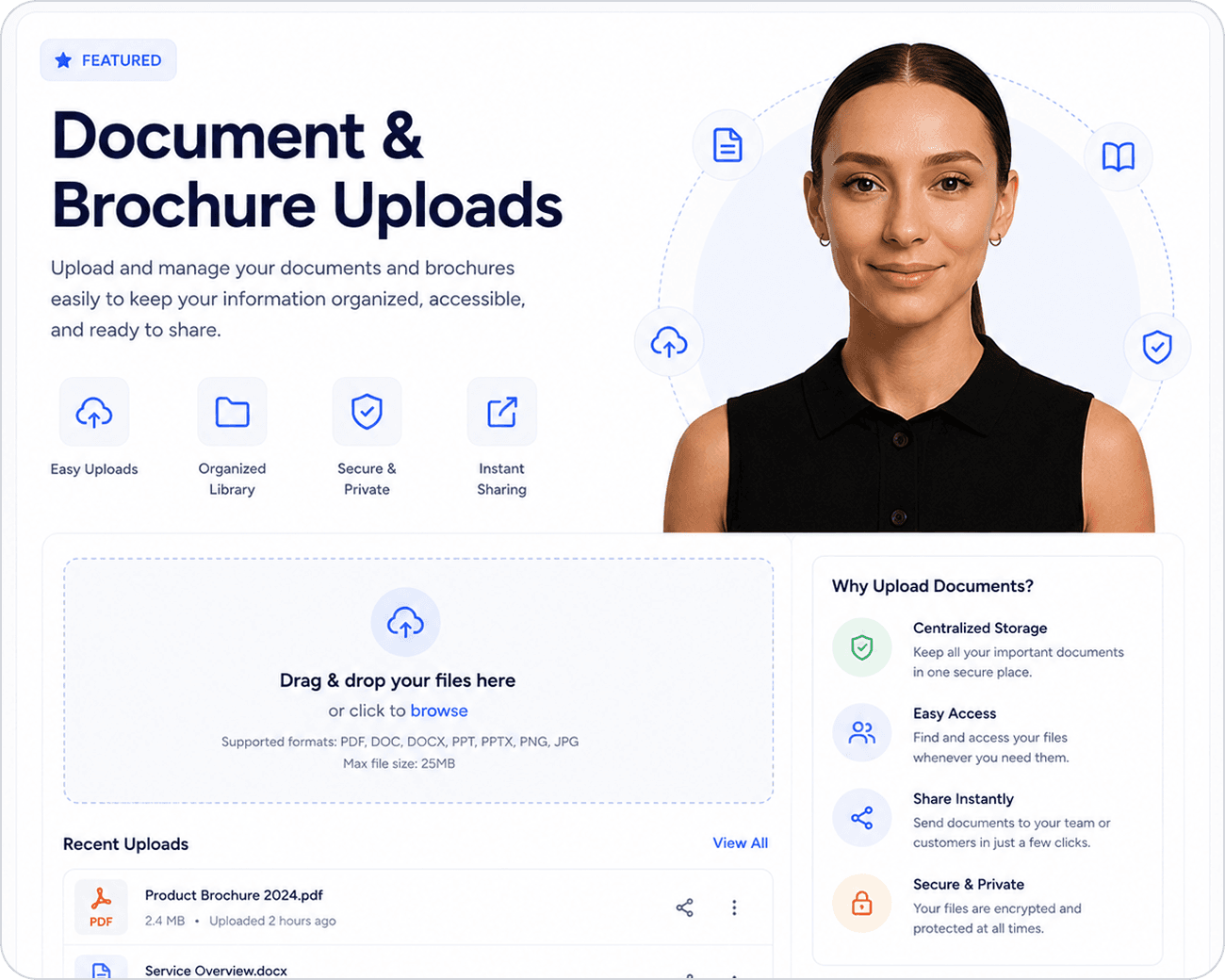 Document & Brochure Uploads