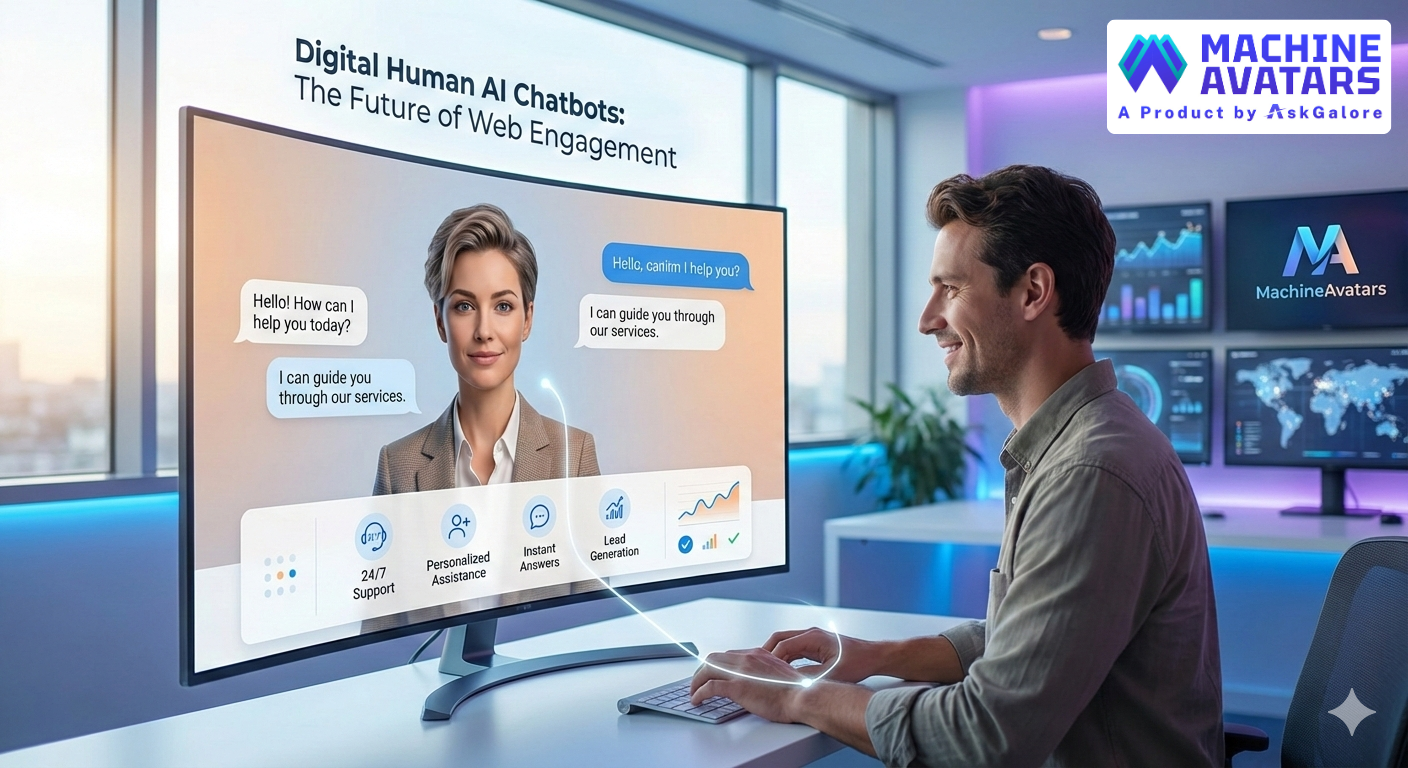 Digital Human AI Chatbots: Future of Website Engagement | MachineAvatars